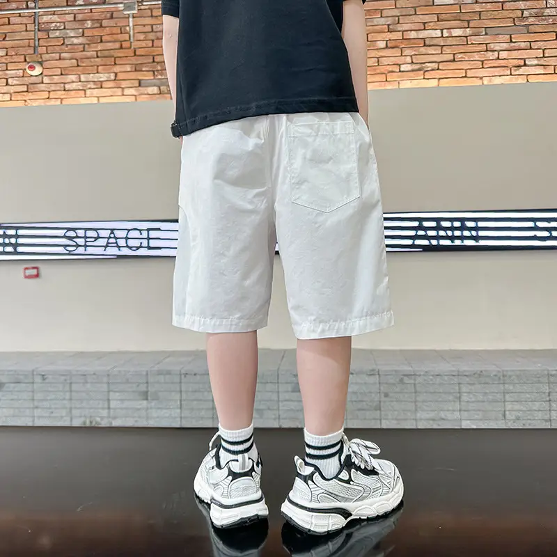 Kids White Western Shorts Summer 2025 - Image 4