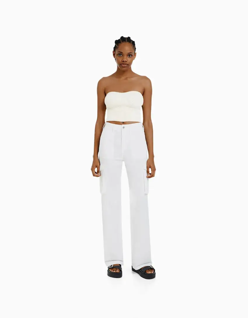 Army Green Slimming High Waist Pants for Women — feature 2