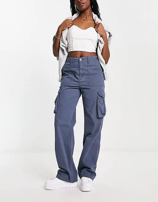 Army Green Slimming High Waist Pants for Women