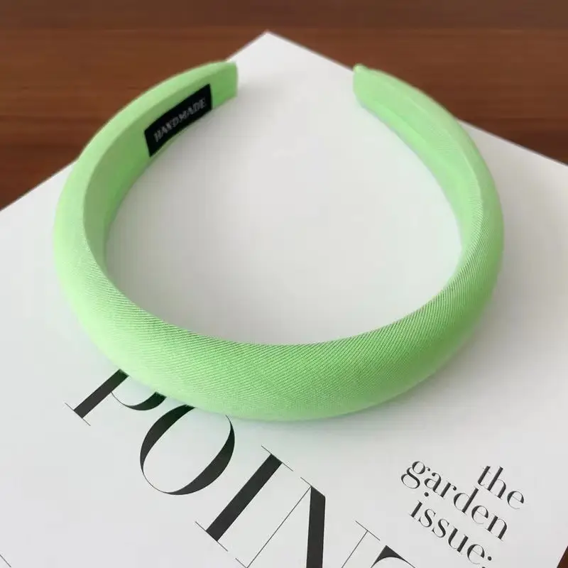 Candy Color Sponge Hair Band Women's Blue Cranial Top - Image 10