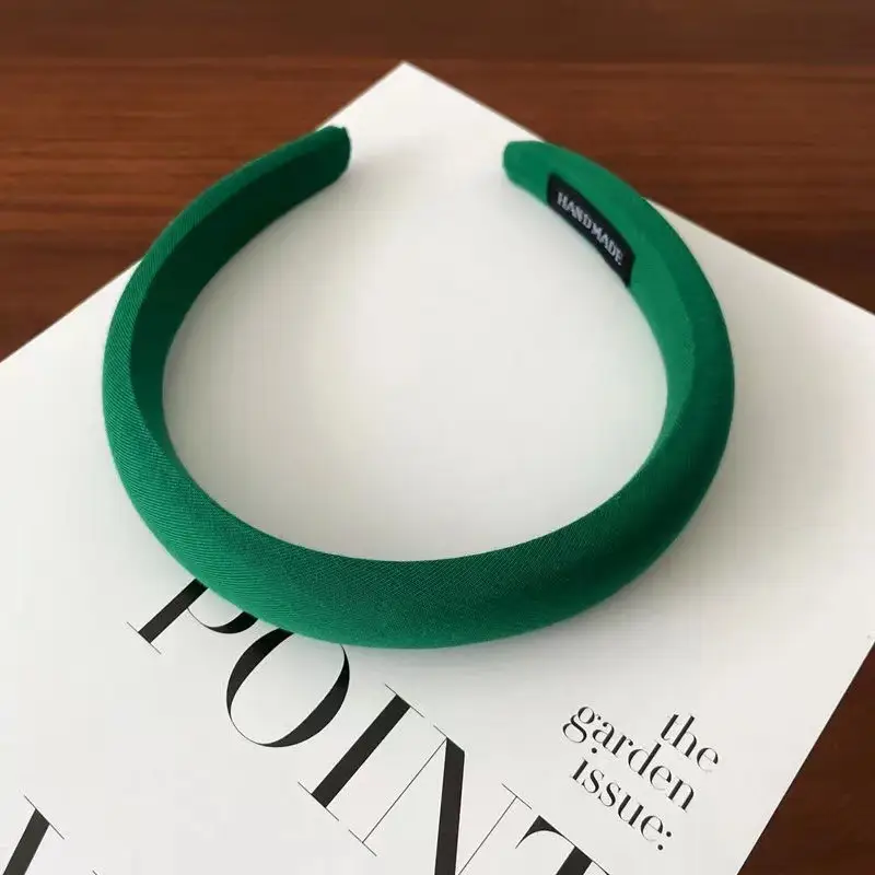 Candy Color Sponge Hair Band Women's Blue Cranial Top - Image 15