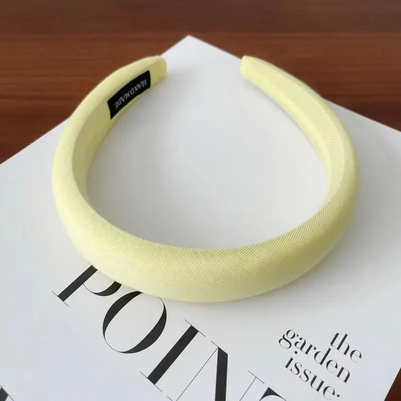 Candy Color Sponge Hair Band Women's Blue Cranial Top - Image 3