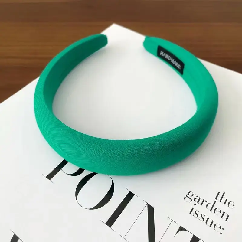 Candy Color Sponge Hair Band Women's Blue Cranial Top - Image 4