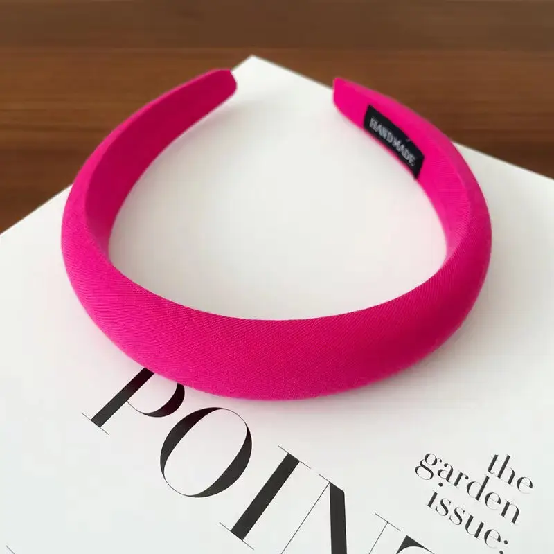 Candy Color Sponge Hair Band Women's Blue Cranial Top - Image 8
