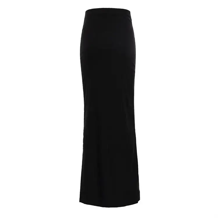 Black Slim Fit Hip Skirt for Women 2024 - Image 5