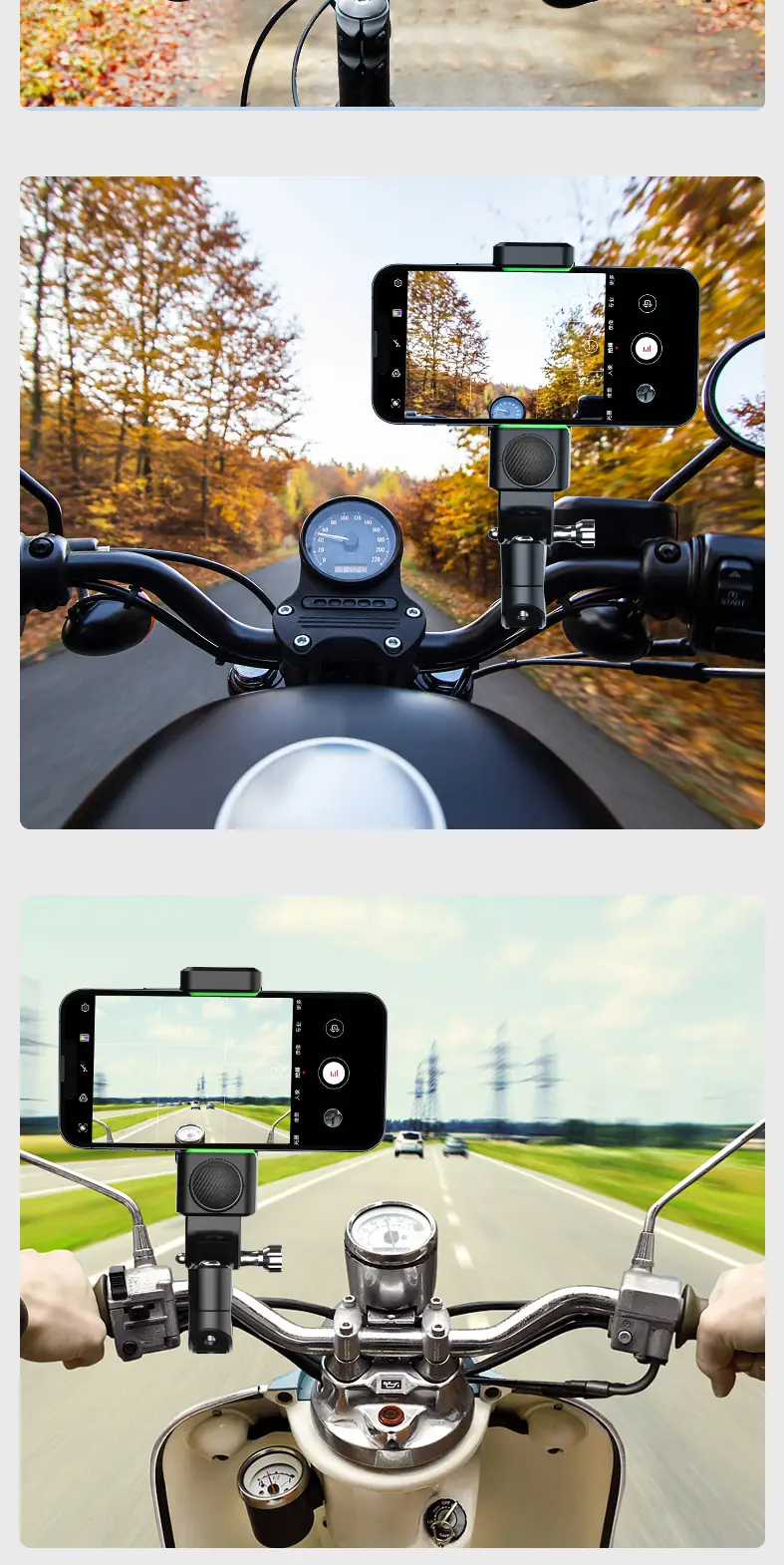 Multi-Use Mobile Phone Holder for Bikes Motorcycles Electric Scooters — feature 13
