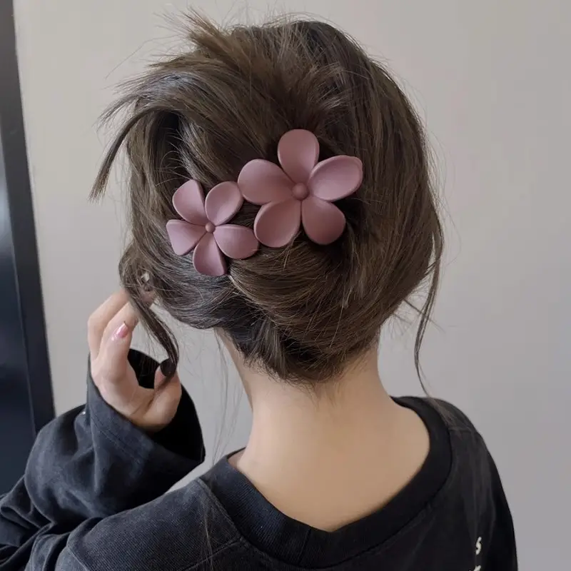 Frosted Flower Clip for Girls Hairpin - Image 11