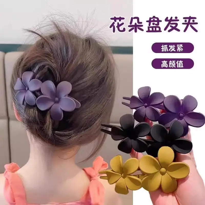 Frosted Flower Clip for Girls Hairpin - Image 12