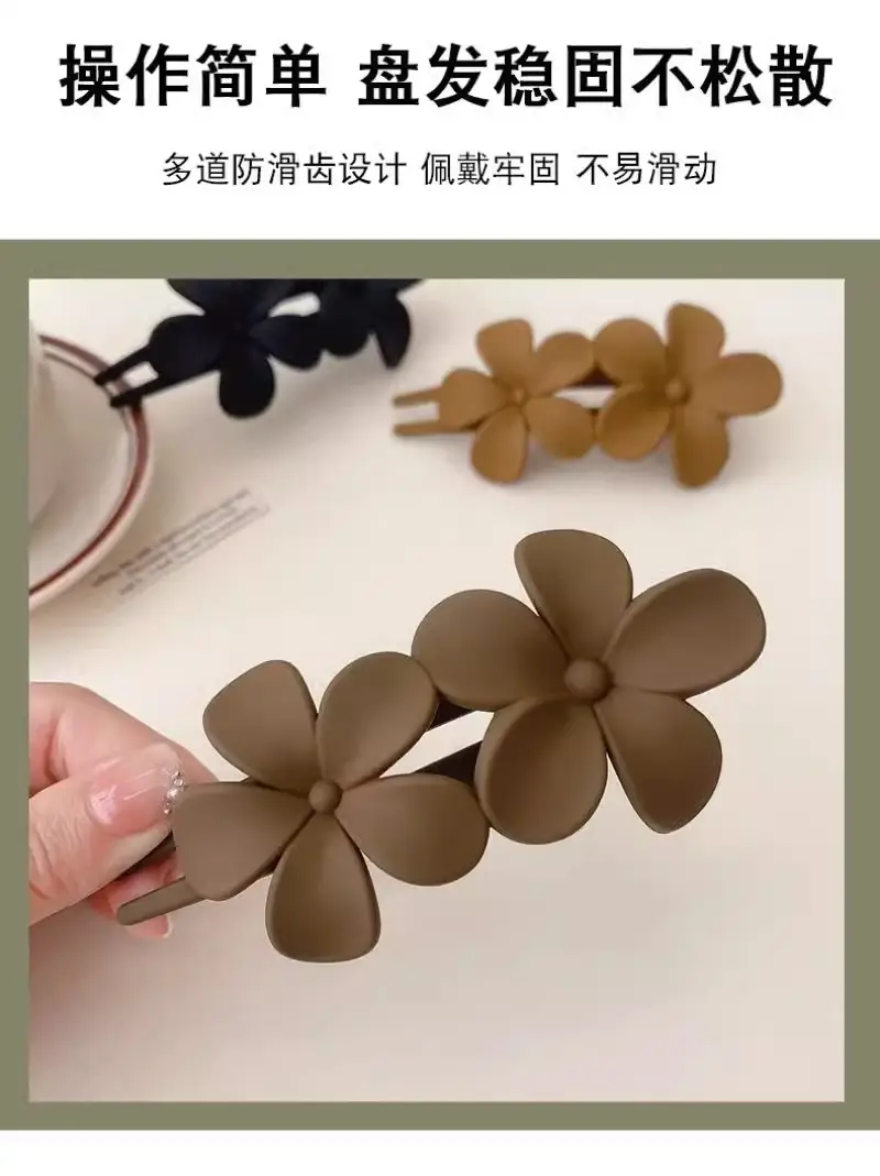 Frosted Flower Clip for Girls Hairpin — feature 7