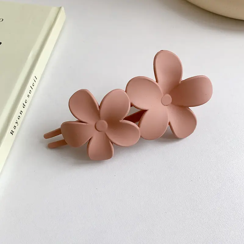 Frosted Flower Clip for Girls Hairpin - Image 3