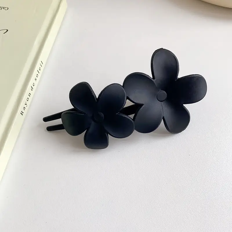 Frosted Flower Clip for Girls Hairpin - Image 5