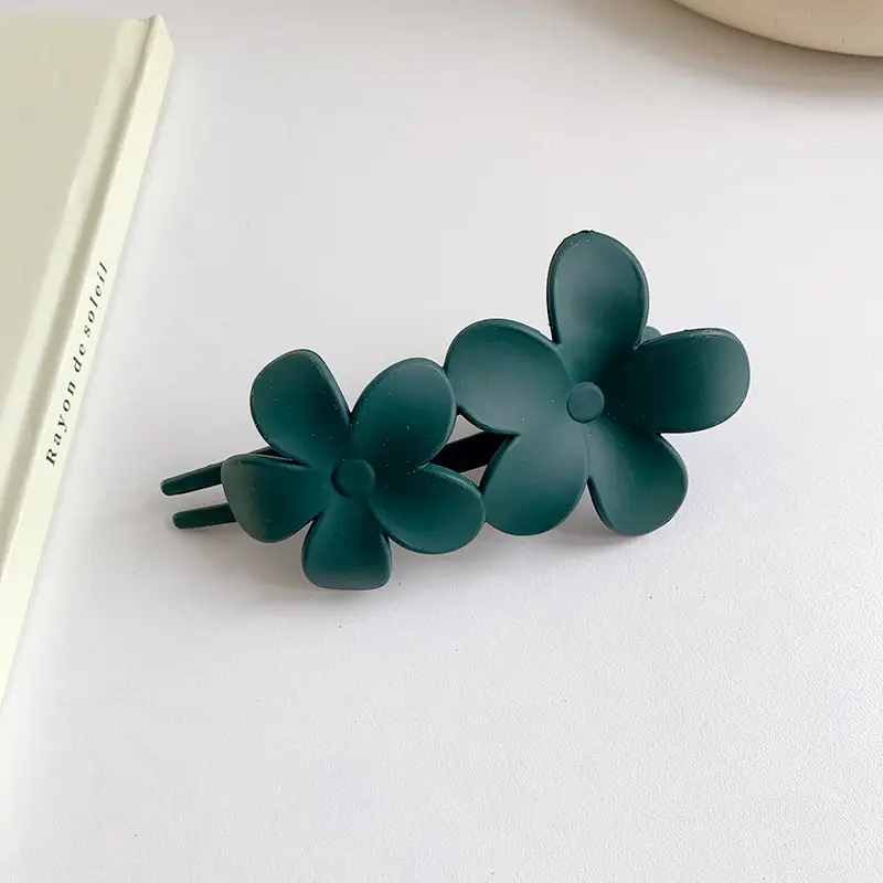 Frosted Flower Clip for Girls Hairpin - Image 6