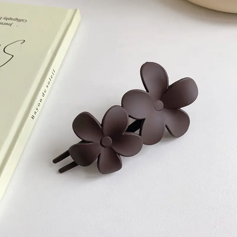 Frosted Flower Clip for Girls Hairpin - Image 7