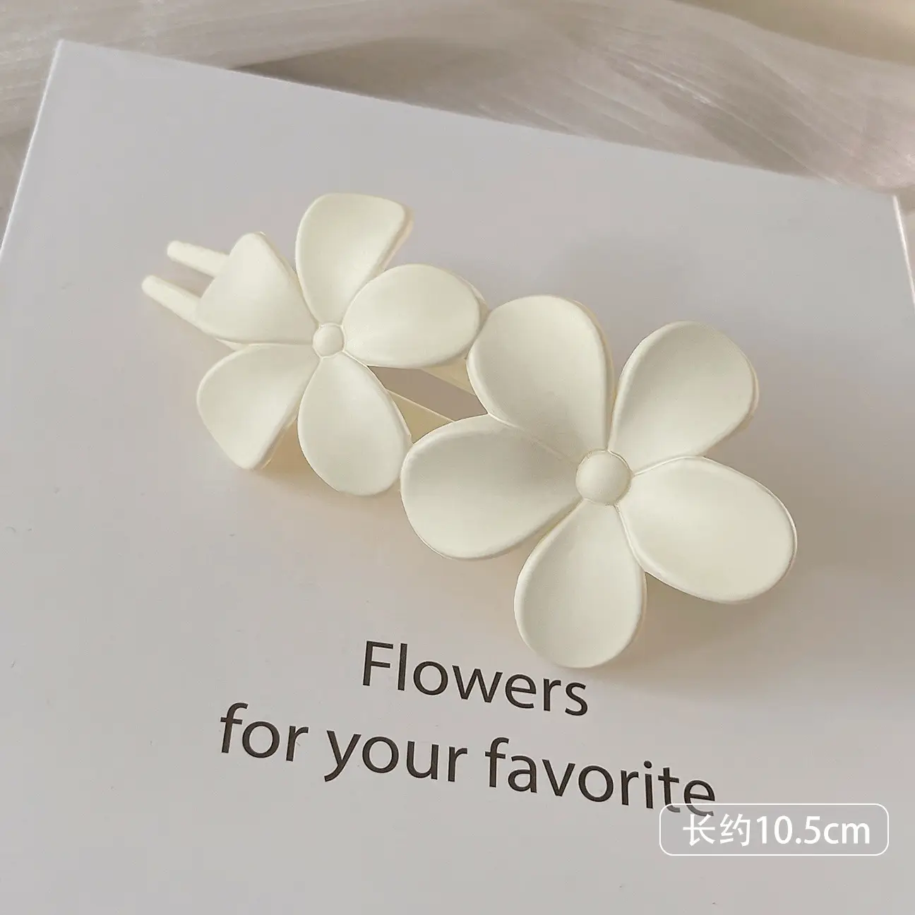 Frosted Flower Clip for Girls Hairpin - Image 8
