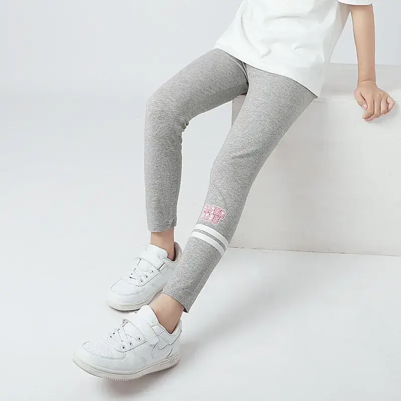 Spring Korean version of children's clothing new girls' leggings large children's elastic breathable thin children's mosquito pants wholesale