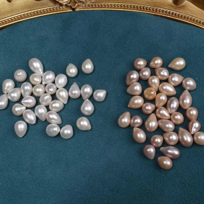 Natural Freshwater Pearl Rice Beads 8-9mm Baroque