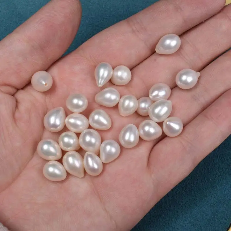 Natural Freshwater Pearl Rice Beads 8-9mm Baroque