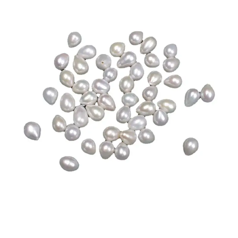 Natural Freshwater Pearl Rice Beads 8-9mm Baroque