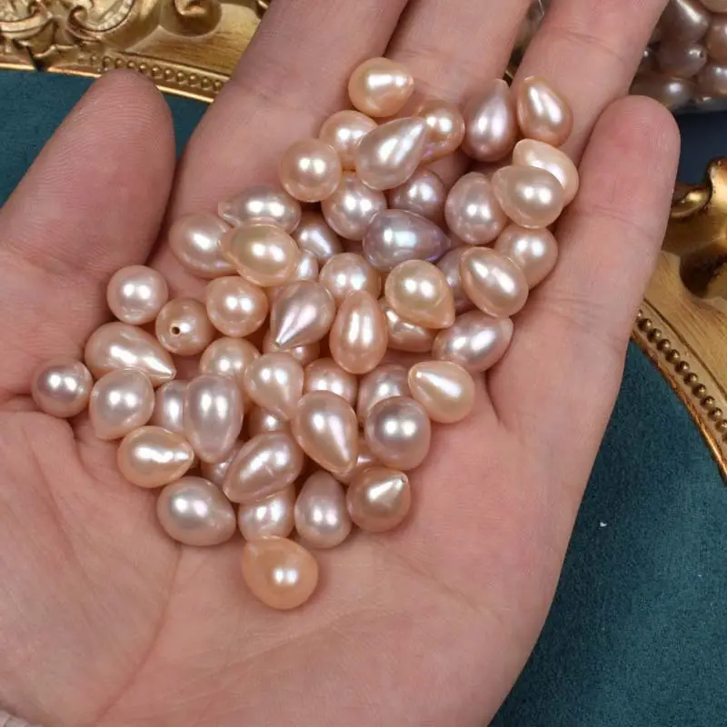 Natural Freshwater Pearl Rice Beads 8-9mm Baroque — feature 10