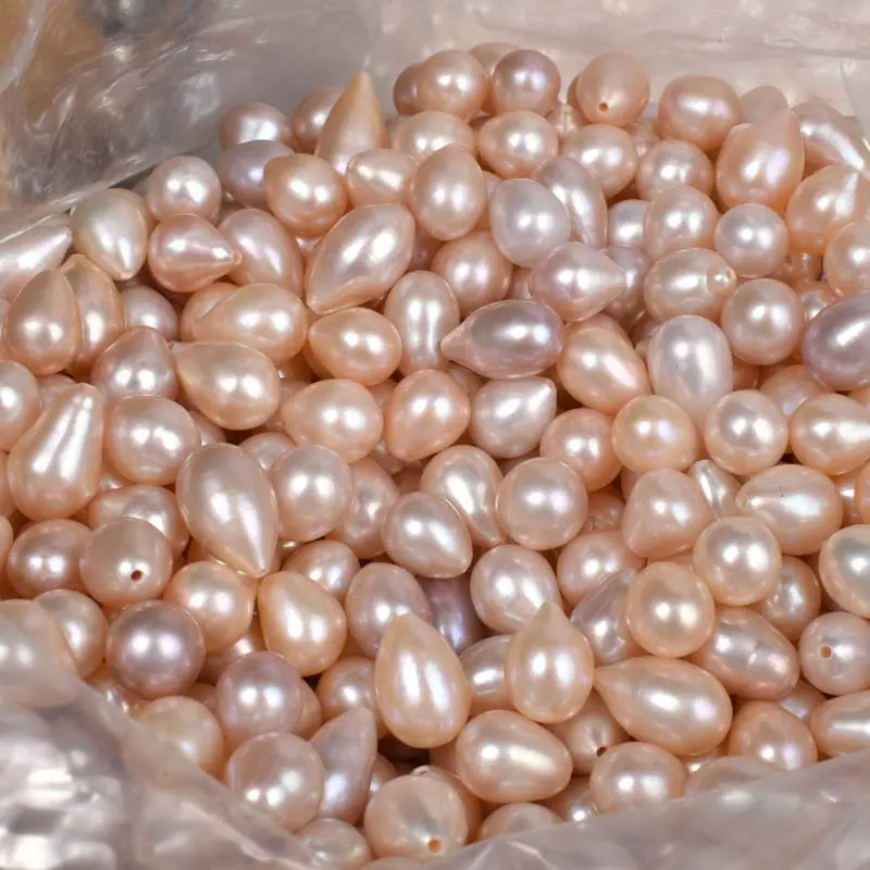Natural Freshwater Pearl Rice Beads 8-9mm Baroque — feature 12