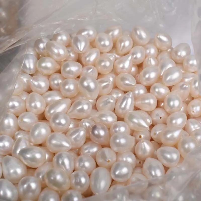 Natural Freshwater Pearl Rice Beads 8-9mm Baroque — feature 13