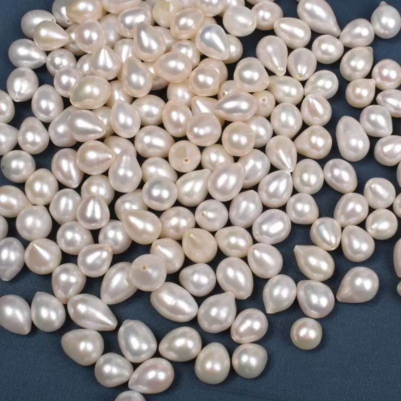 Natural Freshwater Pearl Rice Beads 8-9mm Baroque — feature 7