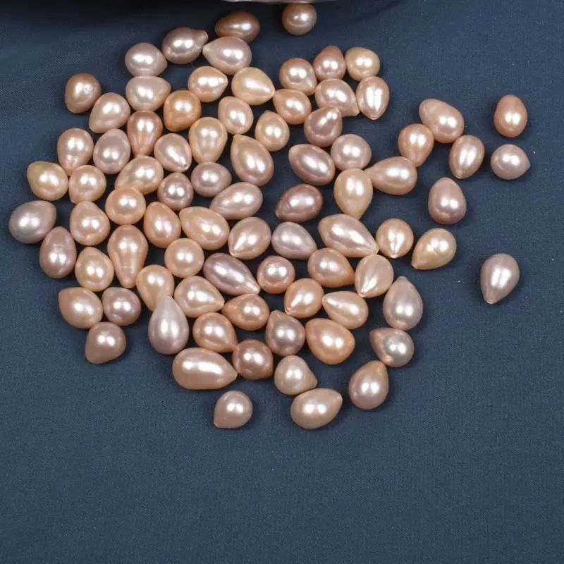 Natural Freshwater Pearl Rice Beads 8-9mm Baroque — feature 9