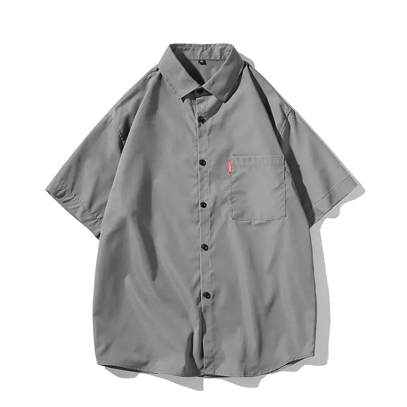 Men's Green Cotton Short Sleeve Shirt 2023 - Image 11