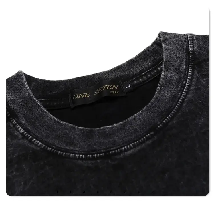 Tidebear Black Sleeveless T-Shirt with Eye Design — feature 11