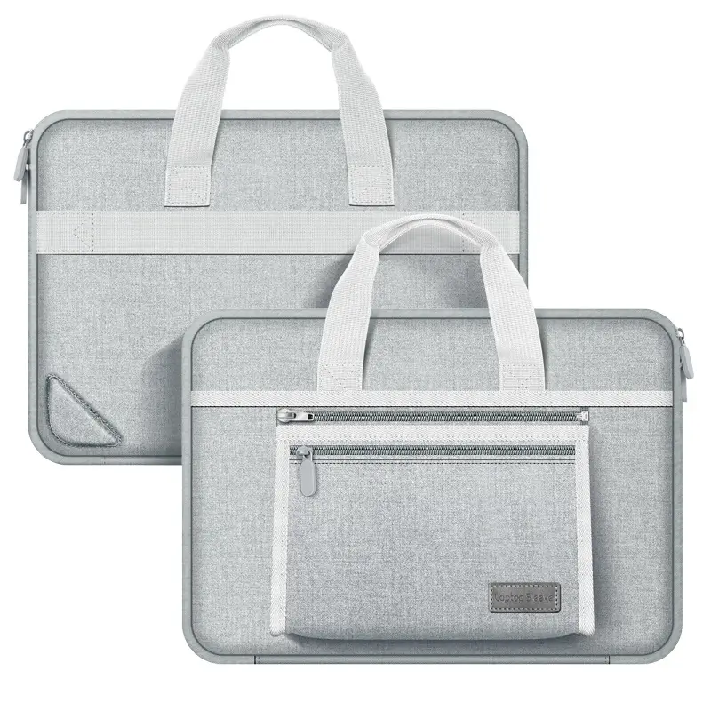 15.6 Inch Laptop Bag Gray Large Capacity - Image 3