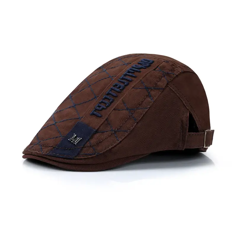 Men's Black Letter Feather Cap Pure Cotton Summer Breathable - Image 5