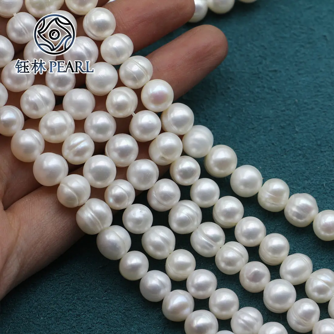 Freshwater Pearl Day Round Necklace Beads 8-9mm - Image 3