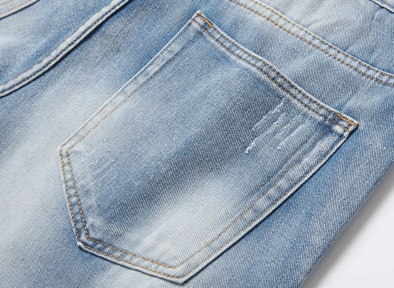 Men's 2023 Denim Shorts Set with Colorful Cuff — feature 13