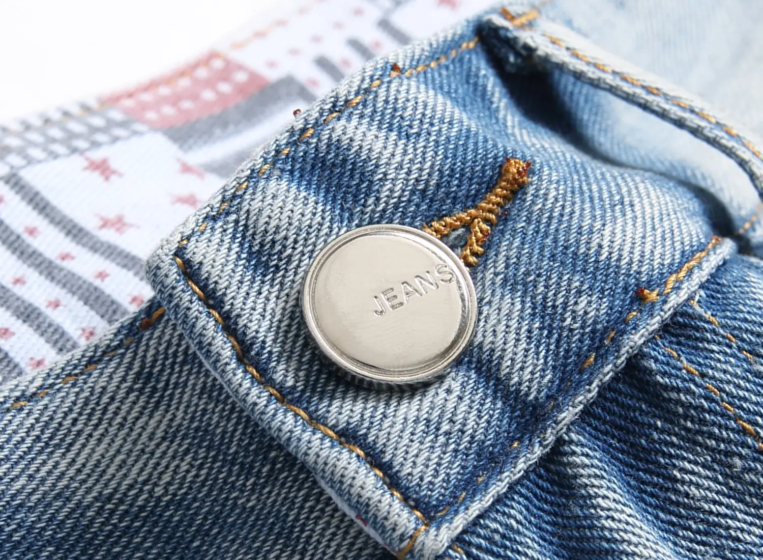 Men's 2023 Denim Shorts Set with Colorful Cuff — feature 19