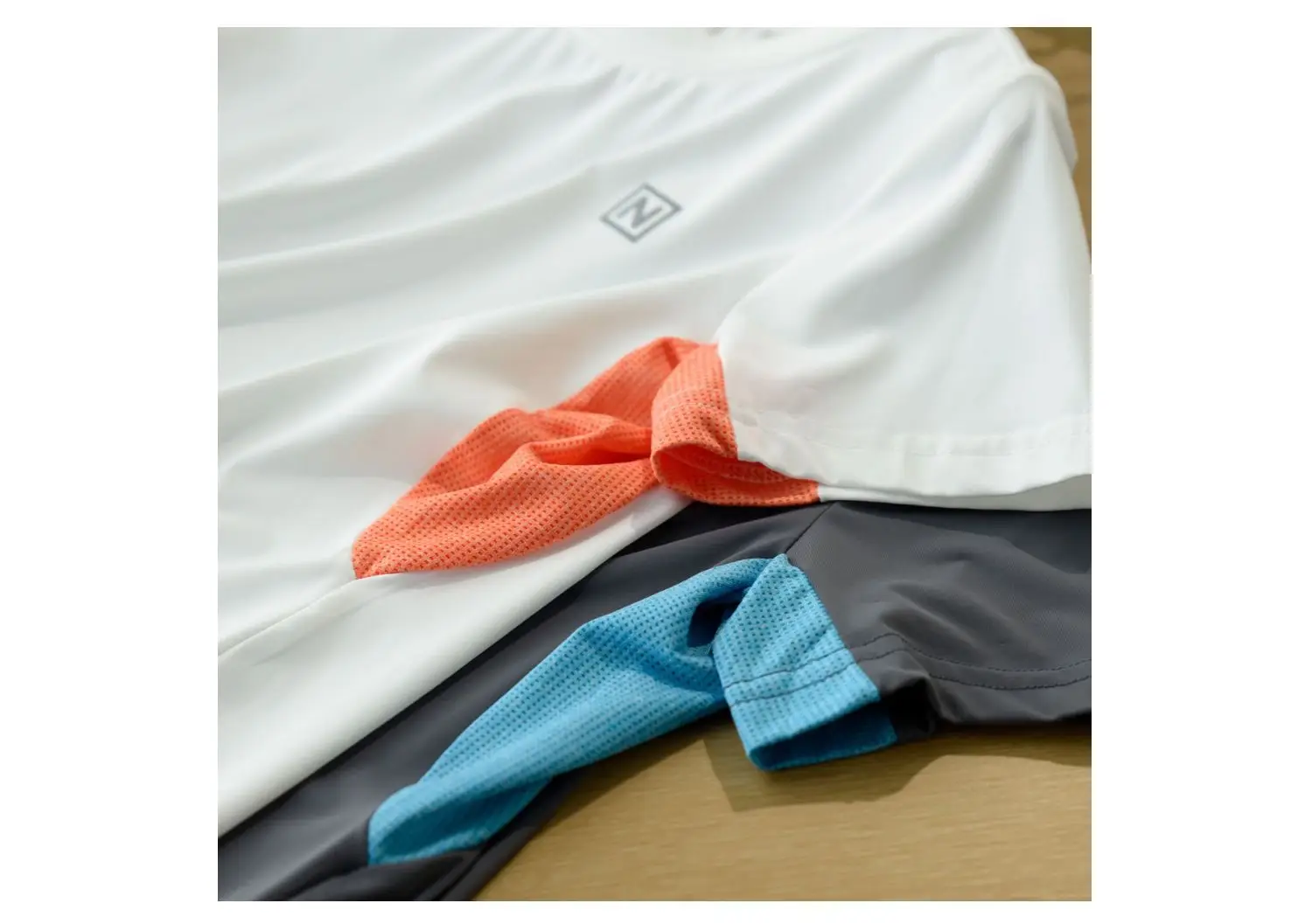 Men White Red Orange Cotton Shorts Medium Large — feature 1