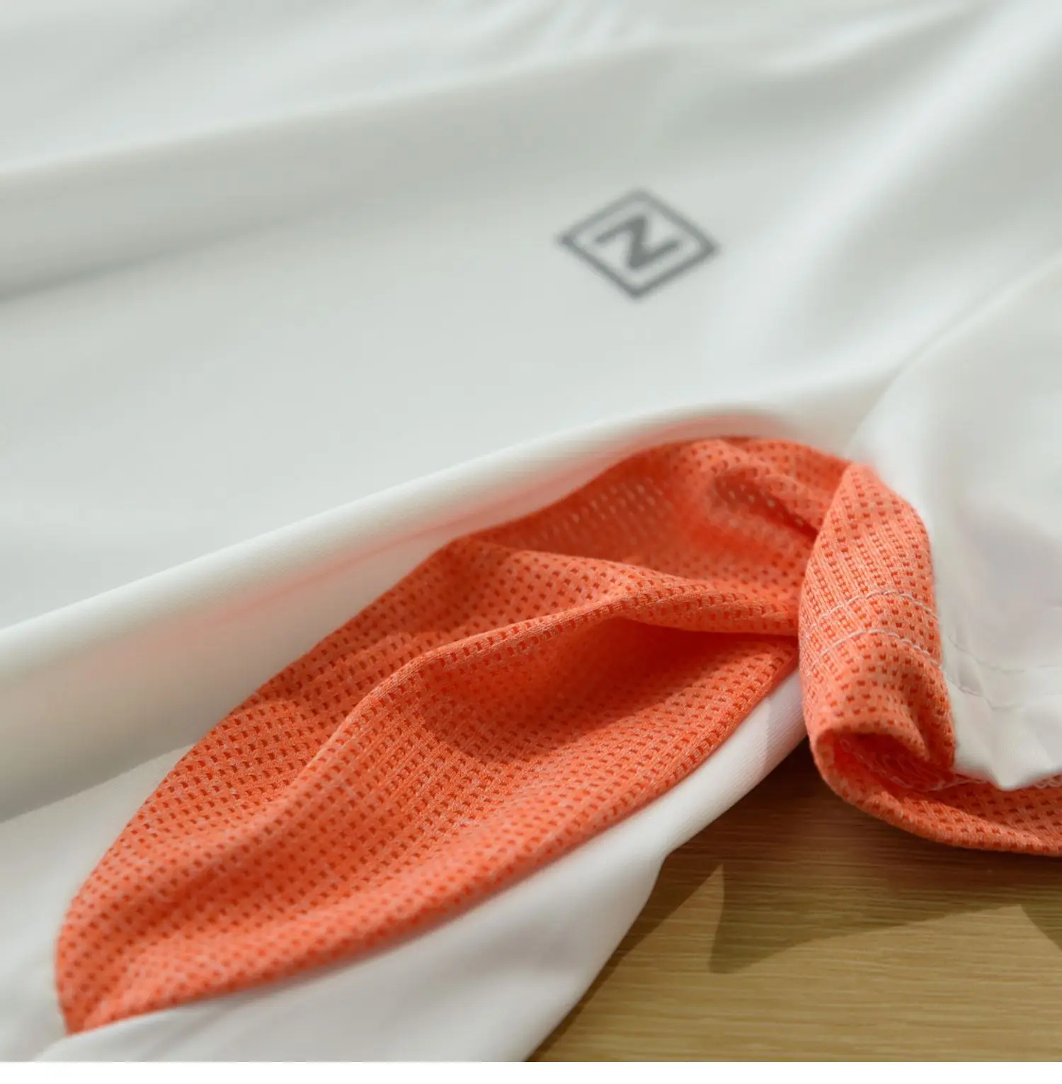 Men White Red Orange Cotton Shorts Medium Large — feature 22