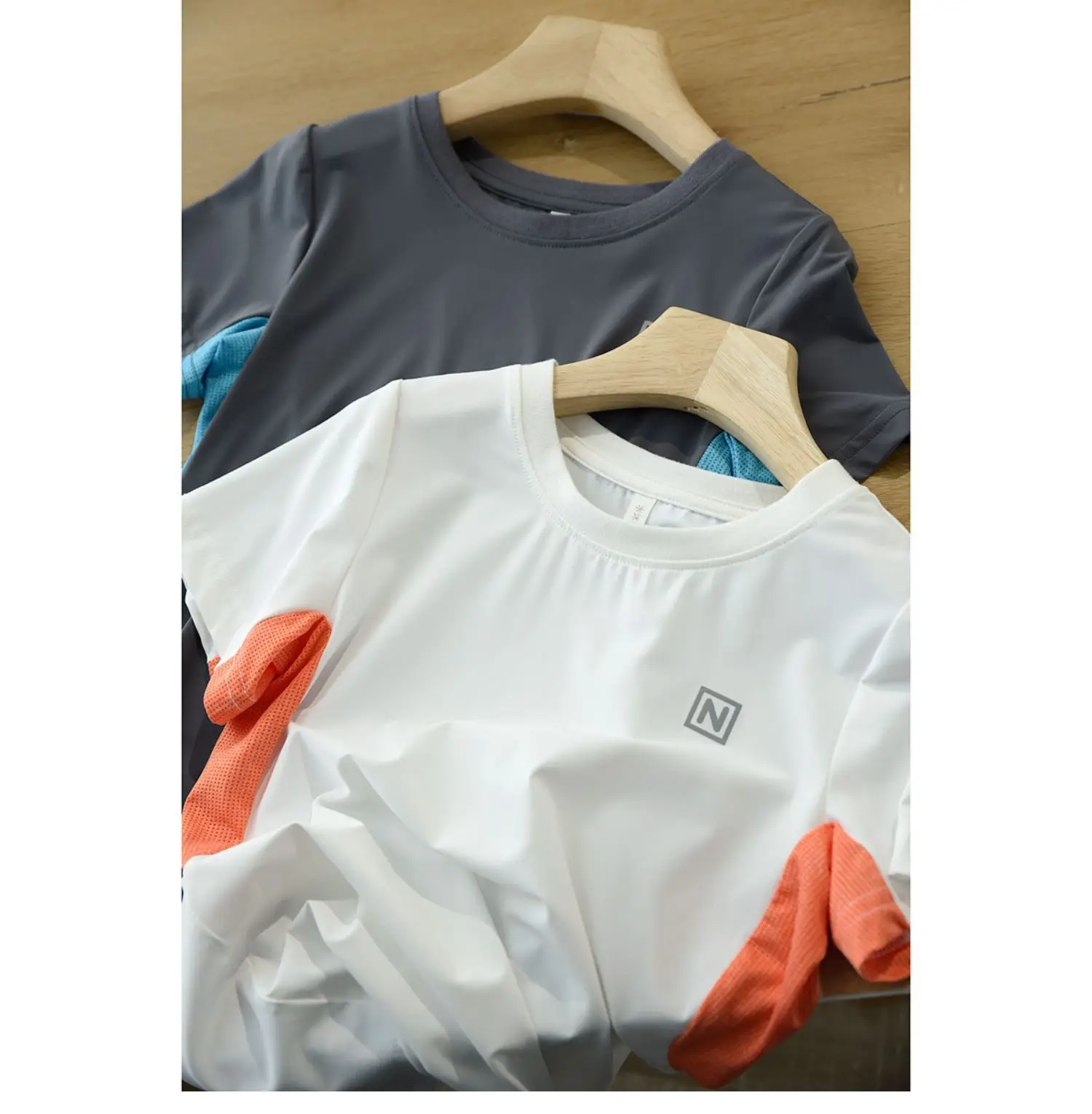 Men White Red Orange Cotton Shorts Medium Large — feature 9