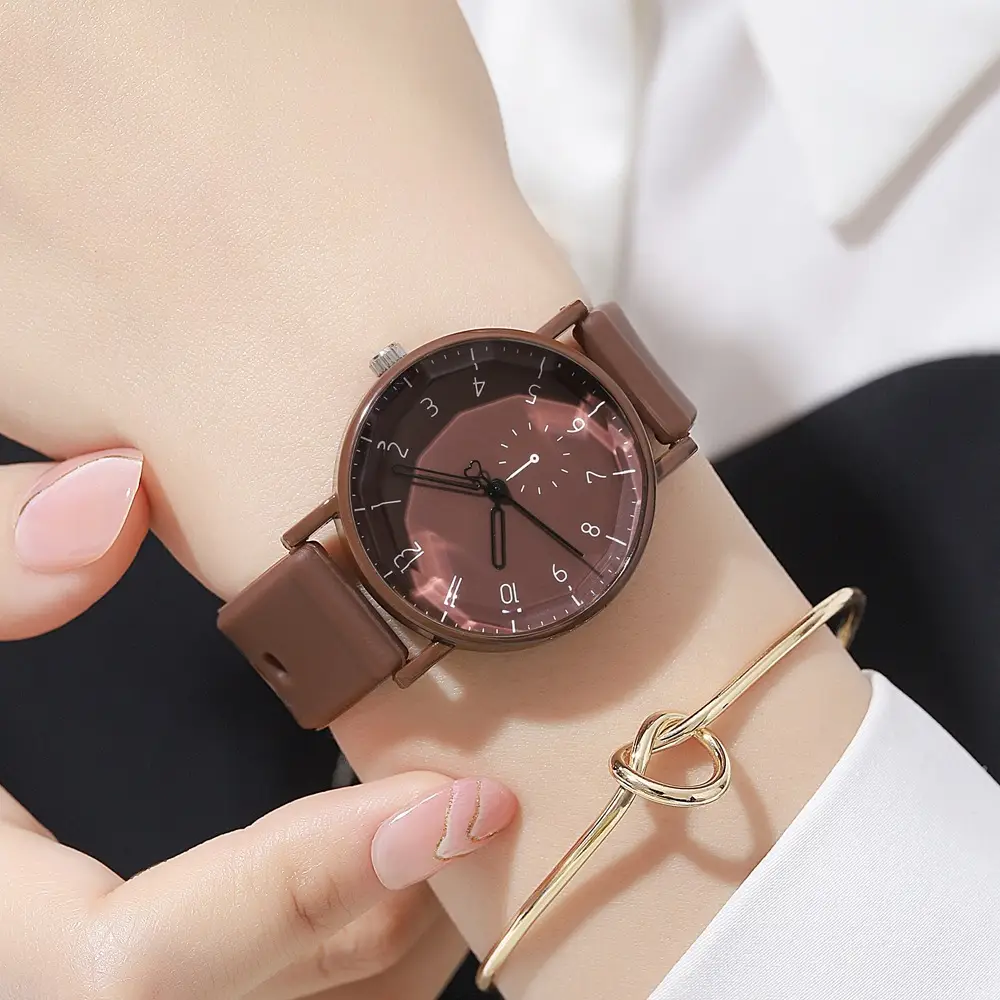 Women's Pink Silicone Watch with Digital Display - Image 12