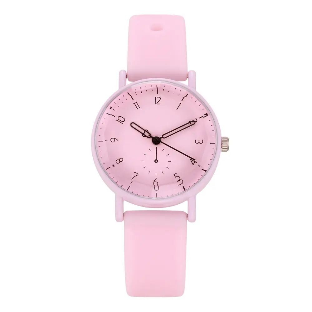 Women's Pink Silicone Watch with Digital Display - Image 5