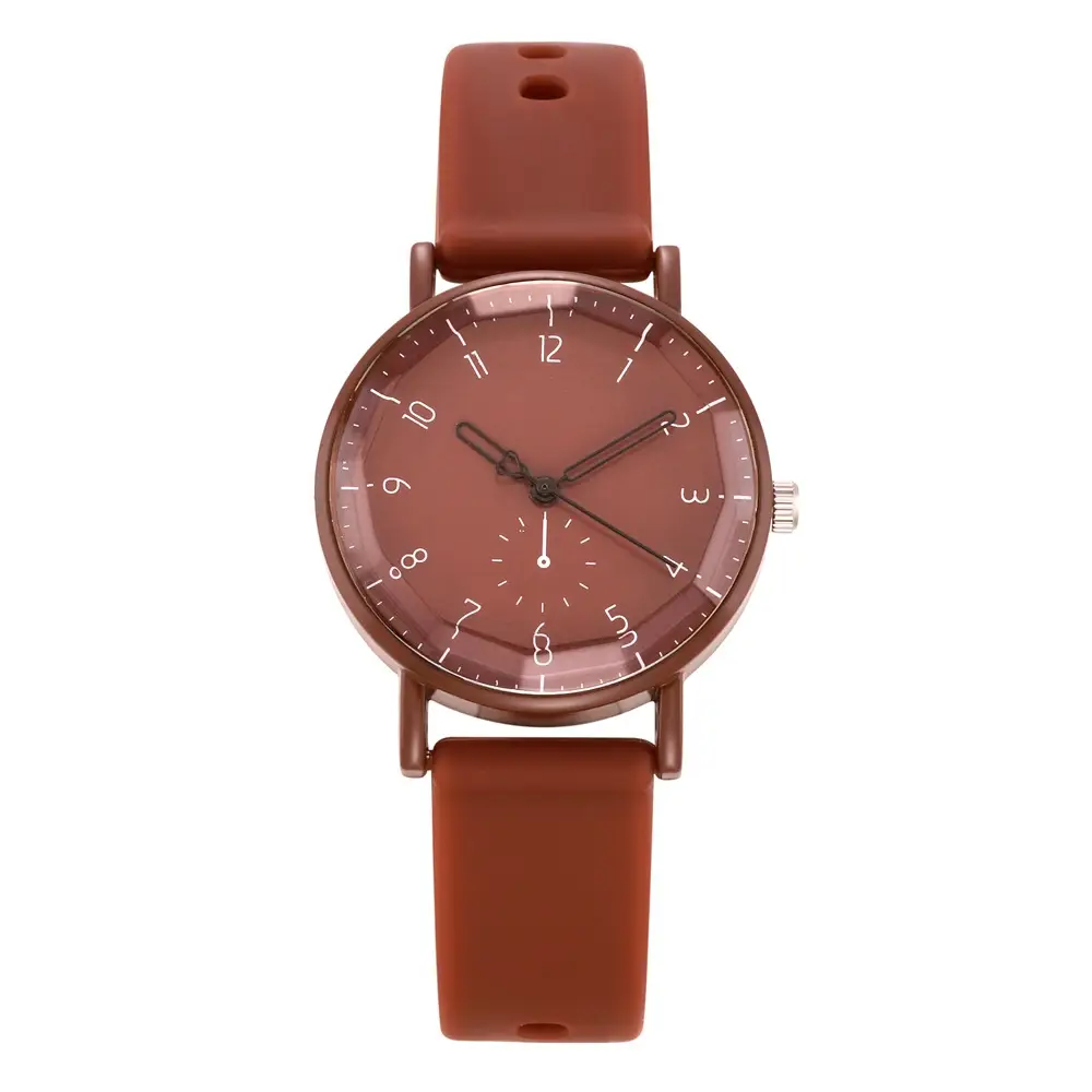 Women's Pink Silicone Watch with Digital Display - Image 6
