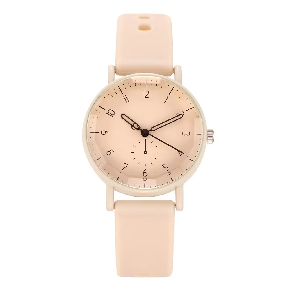 Women's Pink Silicone Watch with Digital Display - Image 7