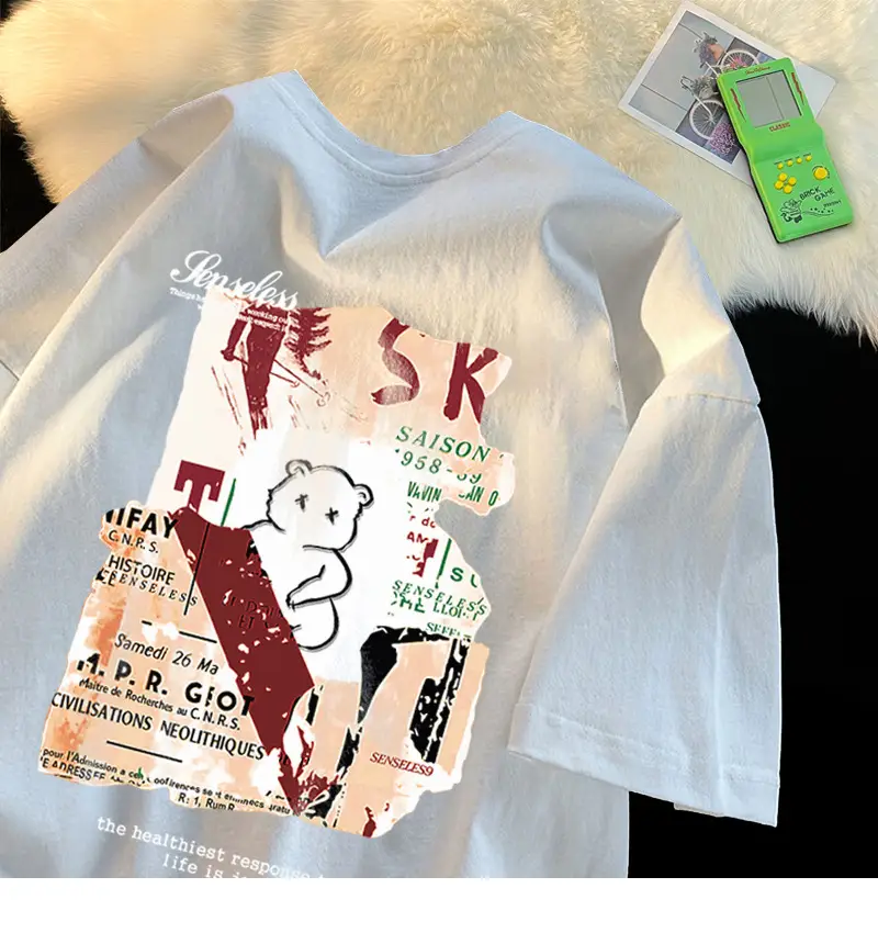 100% Cotton Summer T-Shirt for Men Loose Fit Moisture Wicking — feature 11