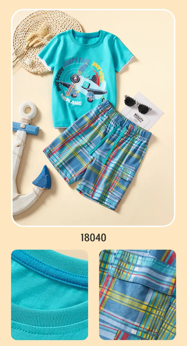 Boys Car Embroidered T-Shirt 2025 Summer — feature 9
