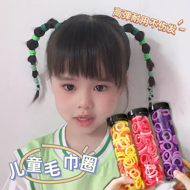 Super Magic Hair Bands for Girls, Pink, 100 Pcs, Lightweight & Non-Hurtful - Image 11