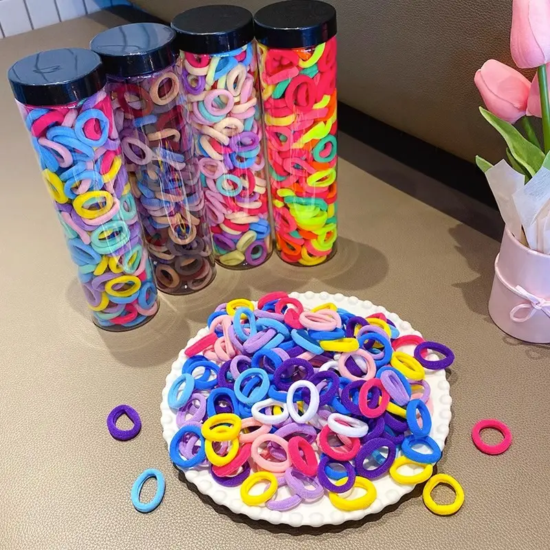 Super Magic Hair Bands for Girls, Pink, 100 Pcs, Lightweight & Non-Hurtful - Image 13