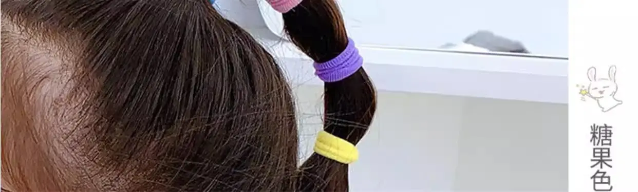 Super Magic Hair Bands for Girls, Pink, 100 Pcs, Lightweight & Non-Hurtful — feature 15