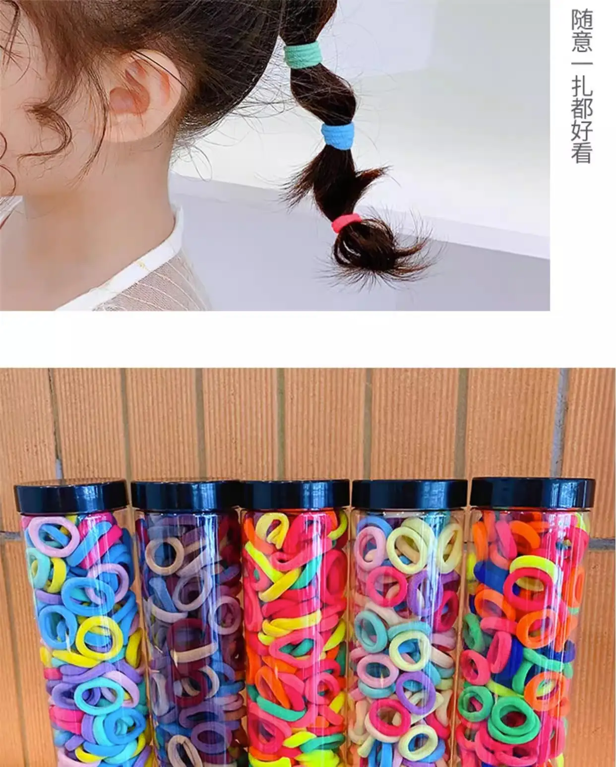 Super Magic Hair Bands for Girls, Pink, 100 Pcs, Lightweight & Non-Hurtful — feature 16