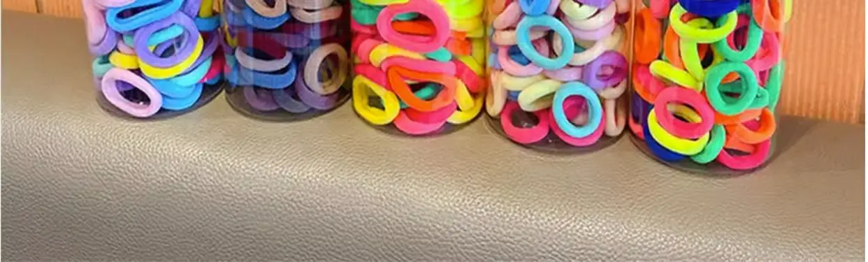 Super Magic Hair Bands for Girls, Pink, 100 Pcs, Lightweight & Non-Hurtful — feature 17