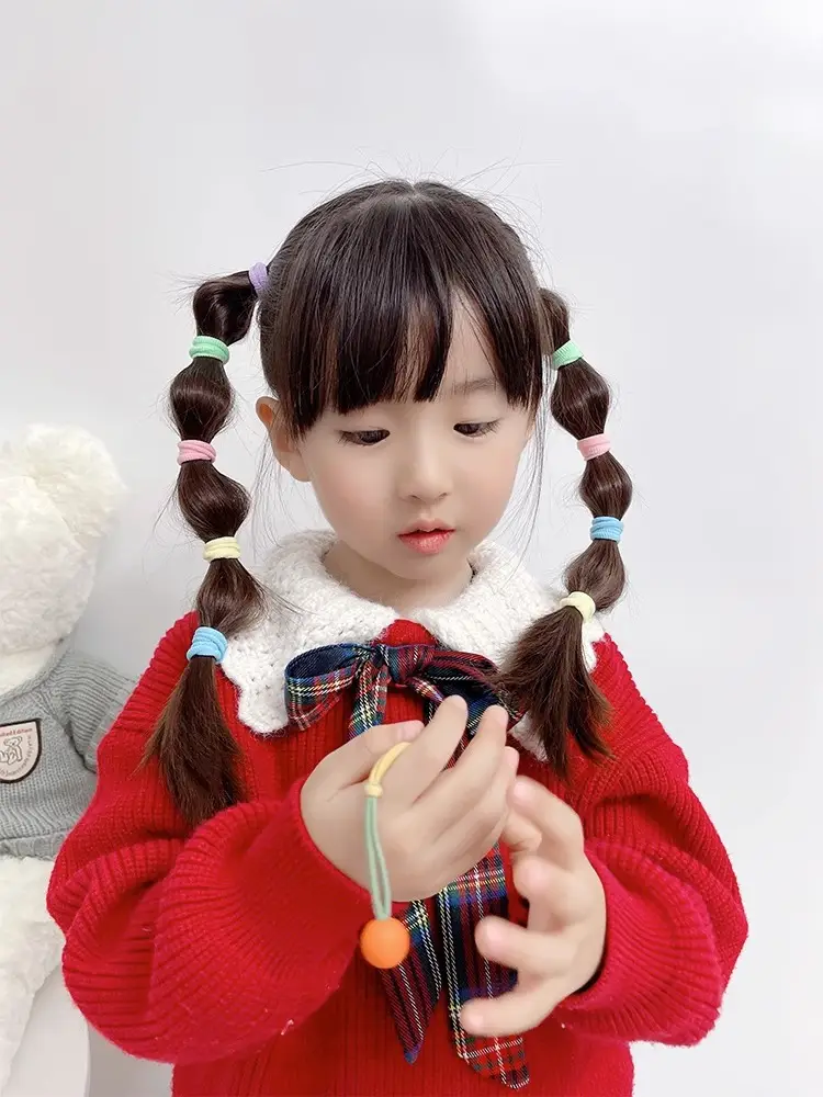 Super Magic Hair Bands for Girls, Pink, 100 Pcs, Lightweight & Non-Hurtful — feature 20