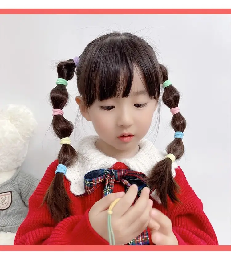 Super Magic Hair Bands for Girls, Pink, 100 Pcs, Lightweight & Non-Hurtful — feature 22